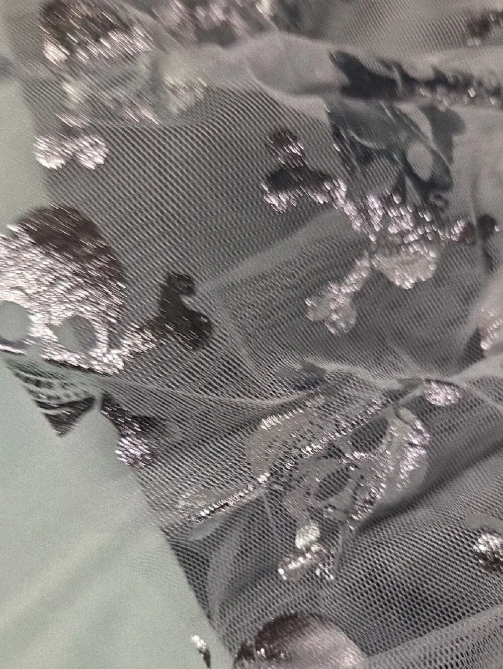 Frisco Black & Silver Skeleton Tutu Dress for Dogs